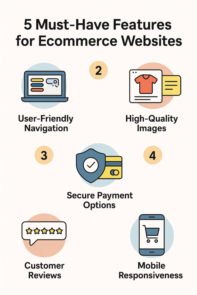 5 Must-Have Features for E-commerce Websites